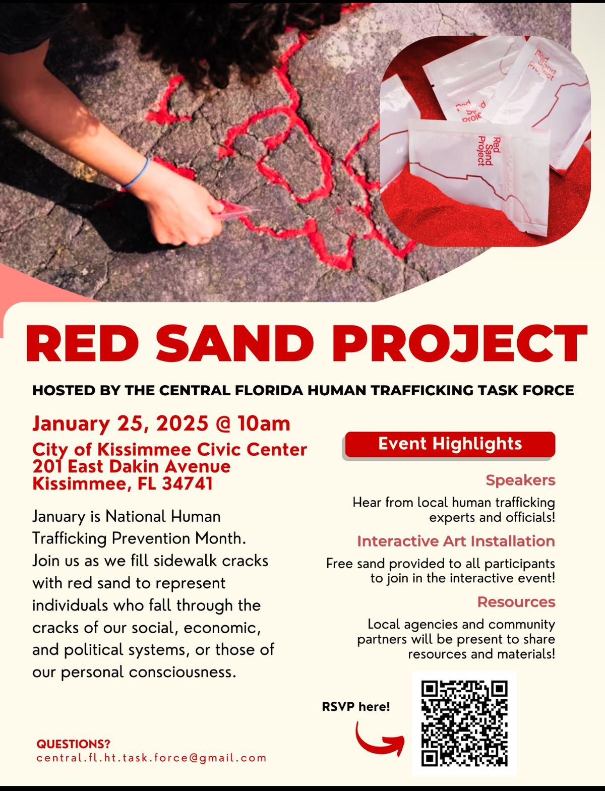 Osceola County 2025 Human Trafficking Red Sand Project 