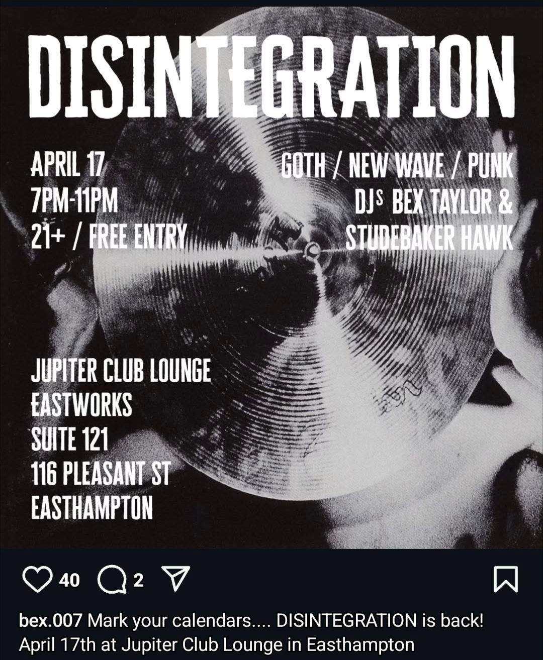 Disintegration Lounge Night 