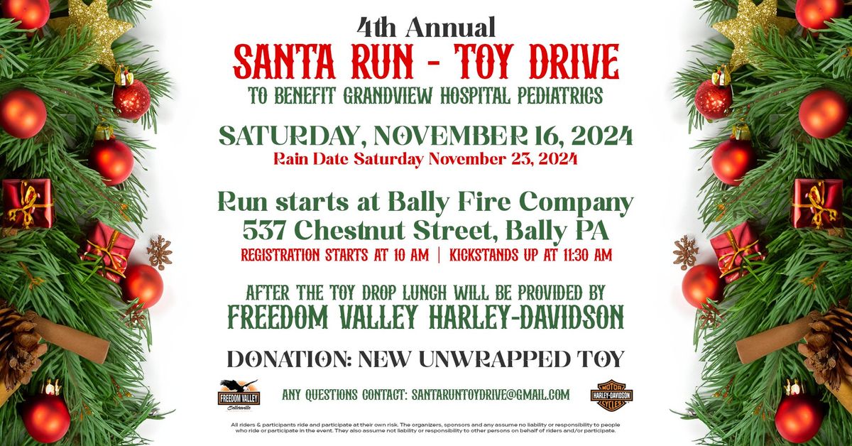 4th Annual Santa Run Toy Drive