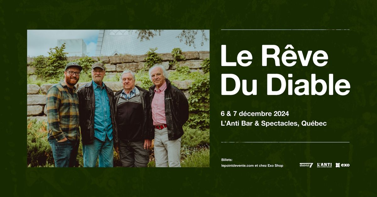 Le R\u00eave du Diable \/\/ Vendredi 6 d\u00e9cembre 2024 et Samedi 7 d\u00e9cembre 2024 \/\/ L'Anti Bar & Spectacles