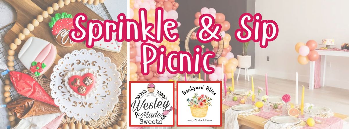 Galentine\u2019s Sprinkle & Sip Picnic: A DIY Cookie Bar & Picnic Party