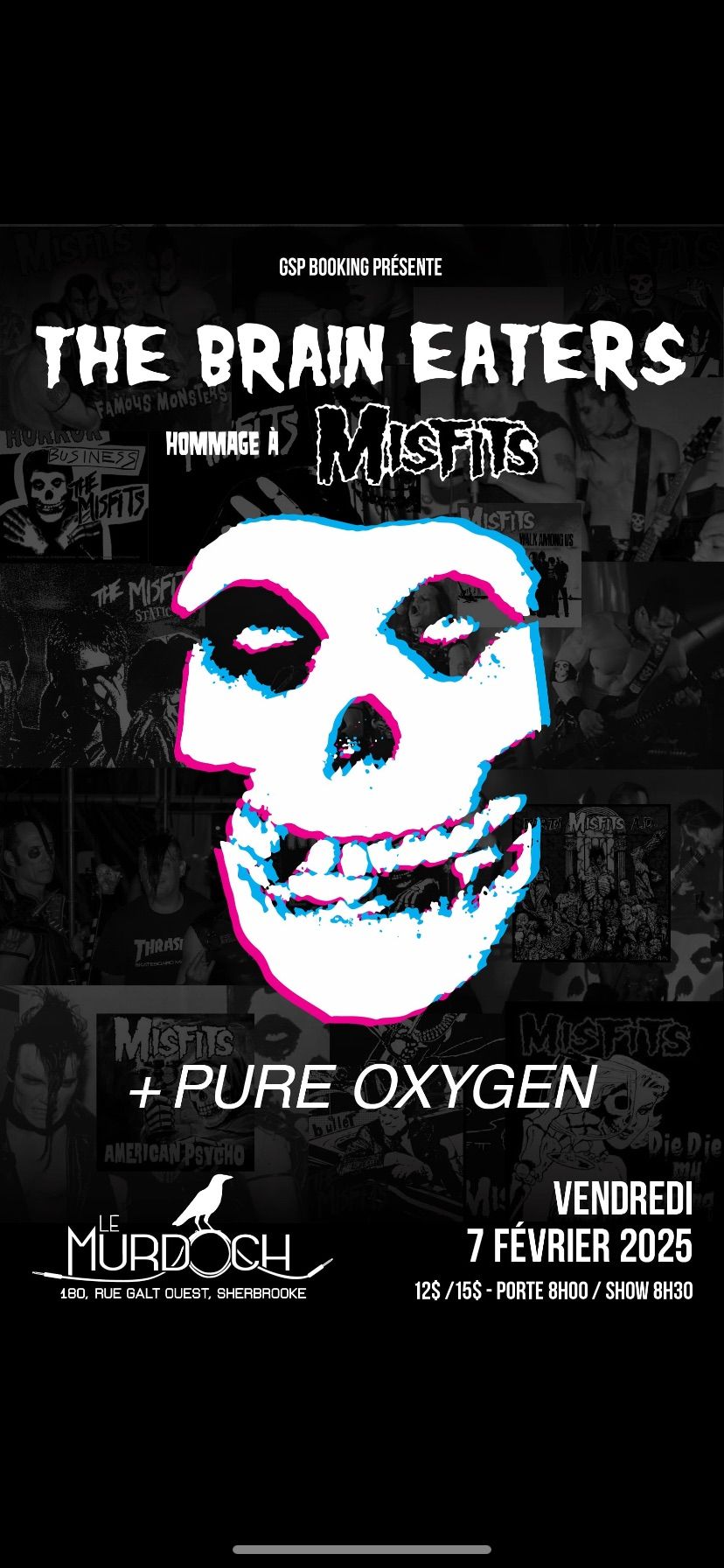 Hommage \u00e0 THE MISFITS (par THE BRAIN EATERS) \/ PURE OXYGEN