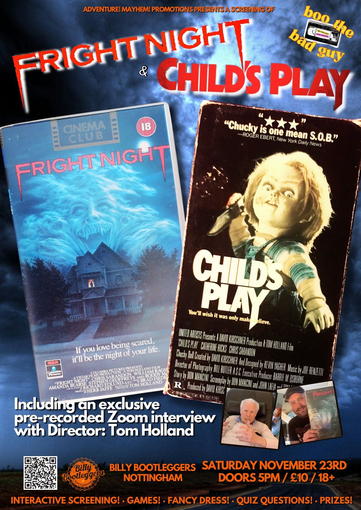 BTBG Presents: Fright Night & Child's Play + Director Zoom interview