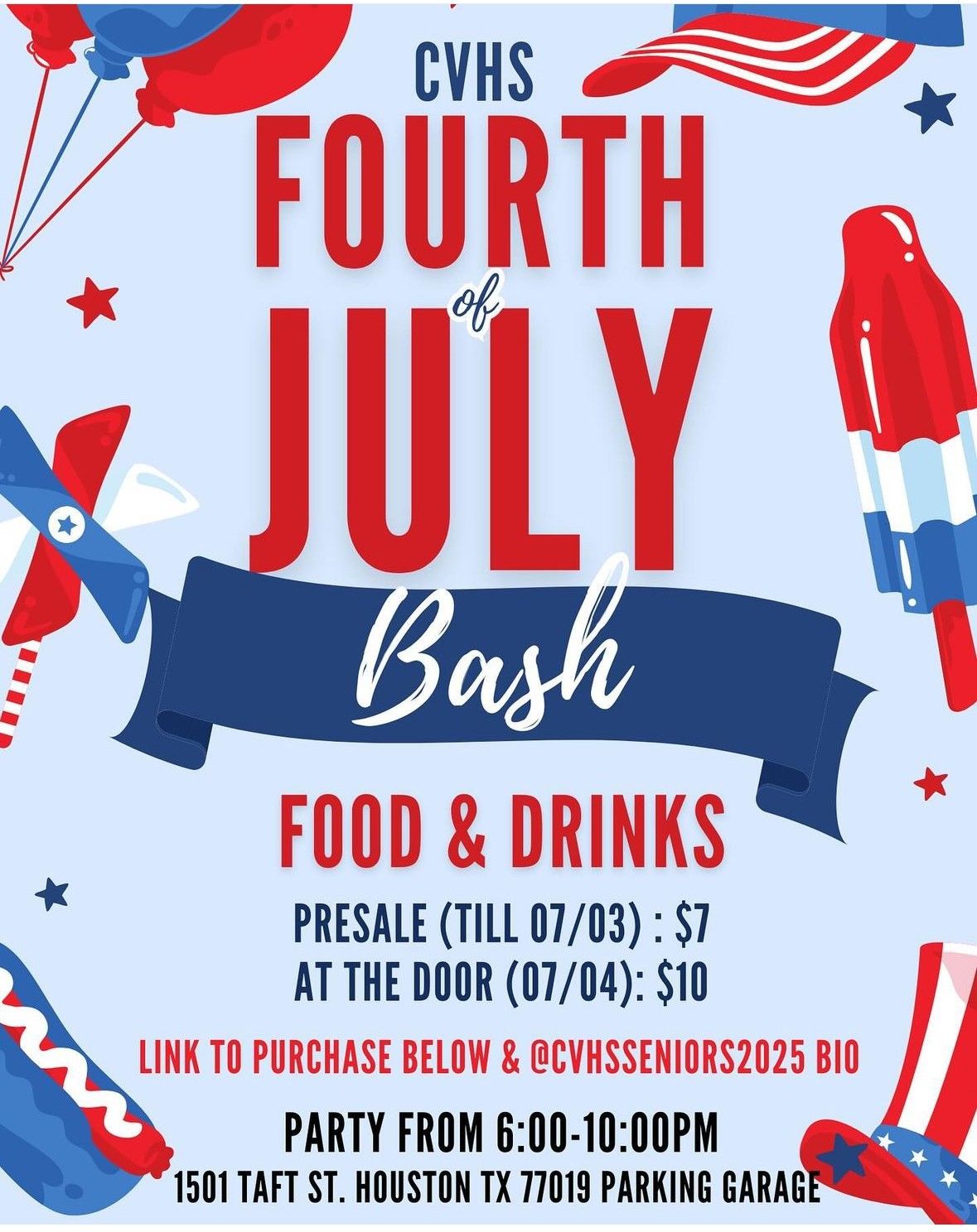 CVHS 4th of July Event and Fundraiser