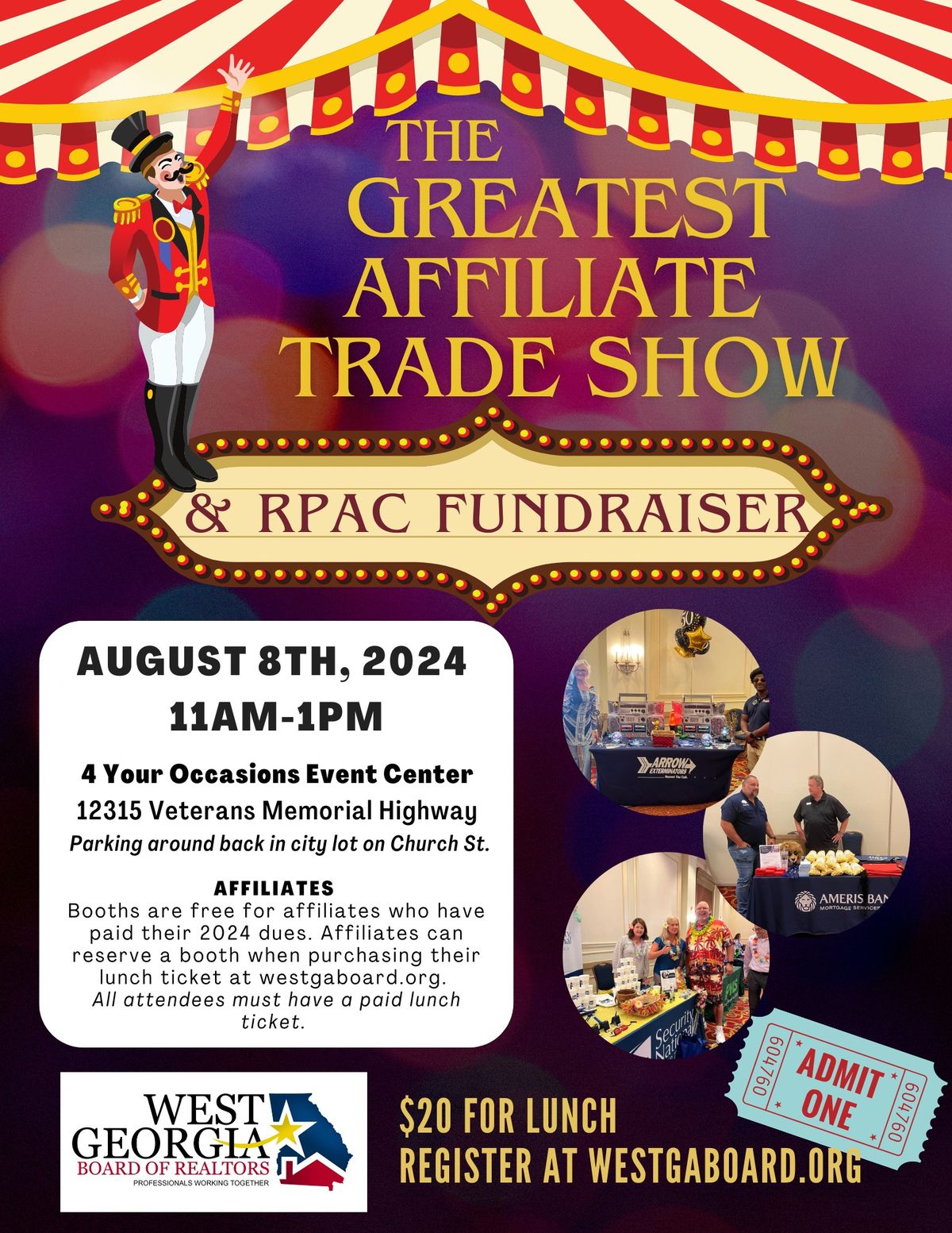 August Membership Luncheon: Affiliate Trade Show & RPAC Fundraiser