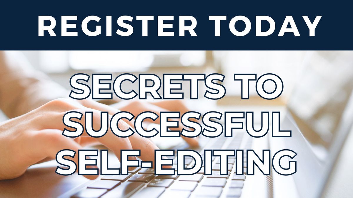 Secrets to Successful Self-Editing