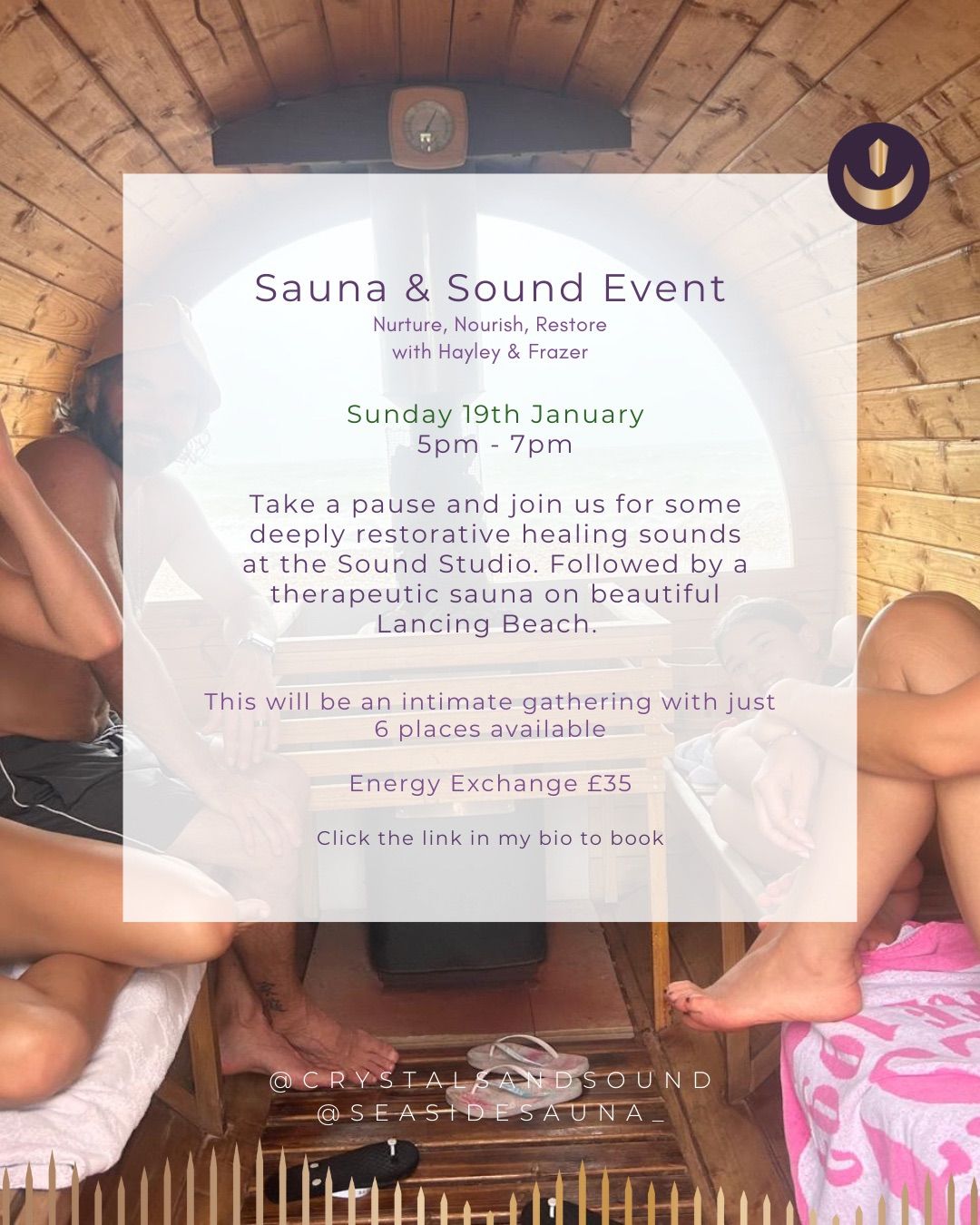 Sound healing and Sauna event 