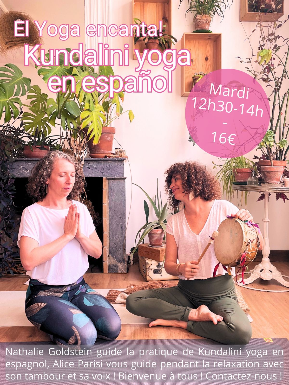 EL YOGA ENCANTA *Kundalini en espagnol + relaxation chant\u00e9e* 4to ciclo \/ mars et avril 