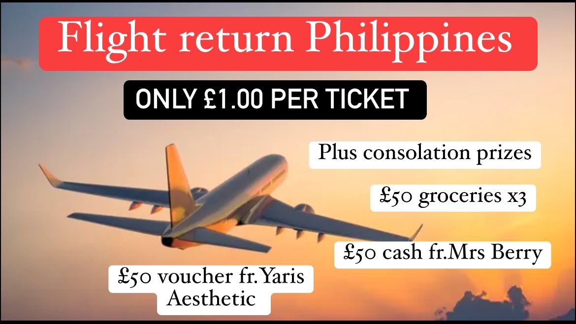 Christmas Raffle-Return ticket to Philippines 