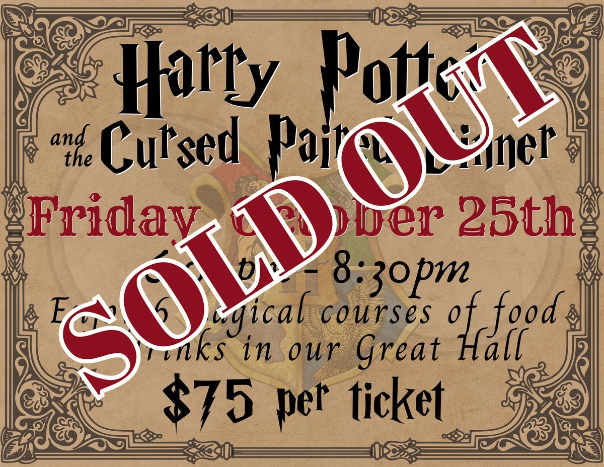 Harry Potter and the Cursed Paired Dinner at the Hideaway