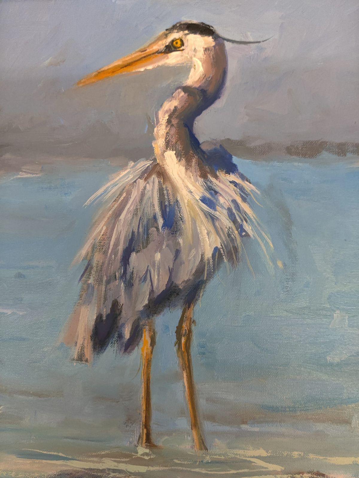 Art Class Blue Heron with Fran Gentile, Paint and Sip
