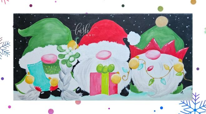 Christmas Gnomes Paint Class - Dec 14