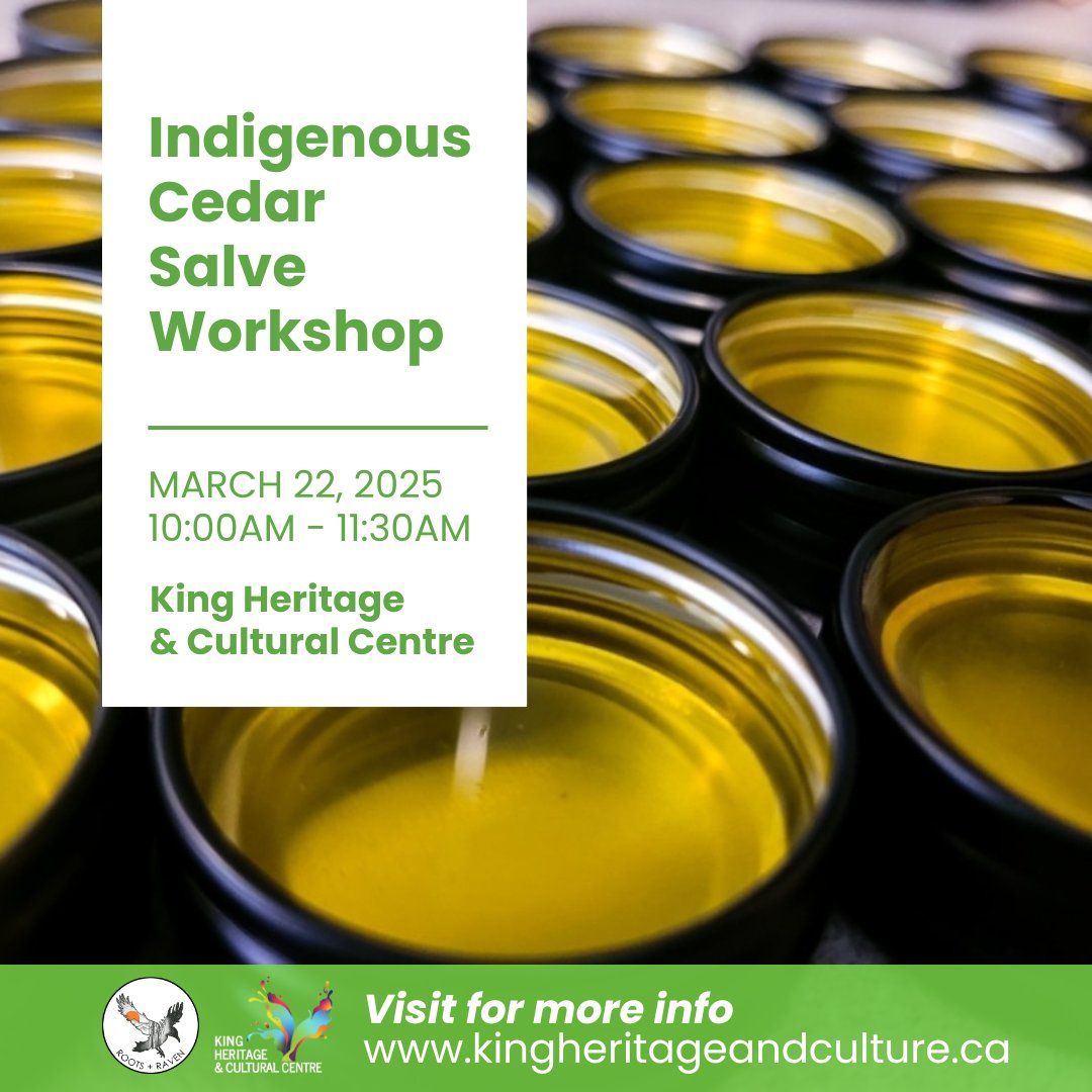 Indigenous Cedar Salve Workshop