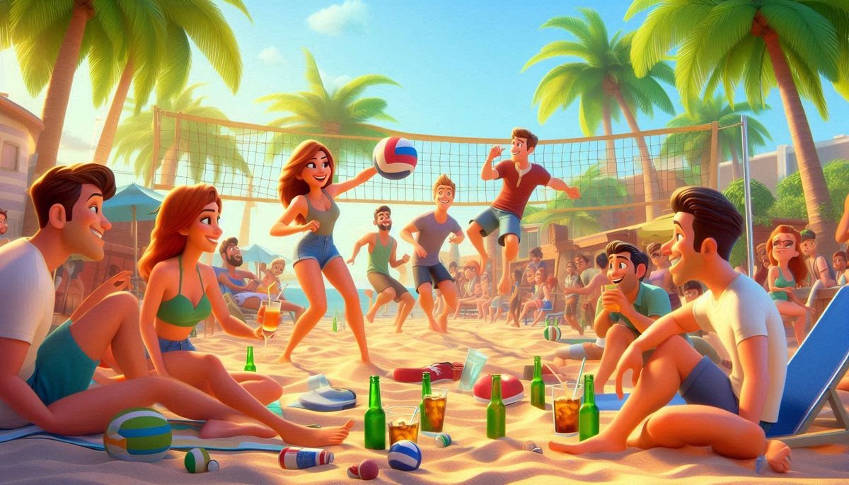 Woodland's Backyard Volleyball Day Party - Any Partner Signup (Bucket of 4 Drinks Included)