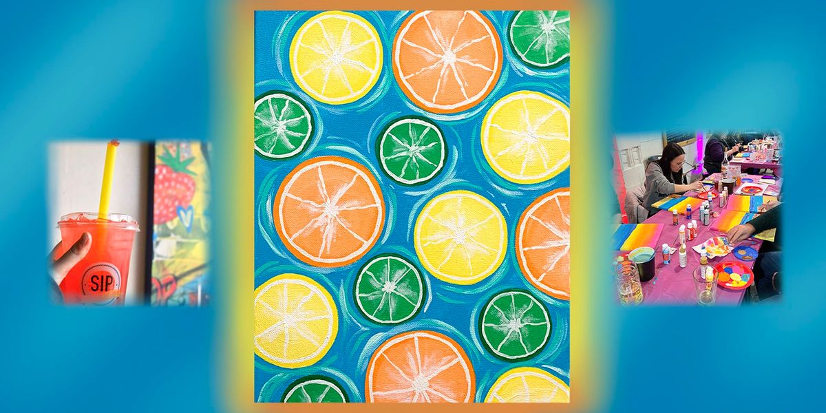 Paint & Sip at Sip Coffee House Hobart: Citrus Slices