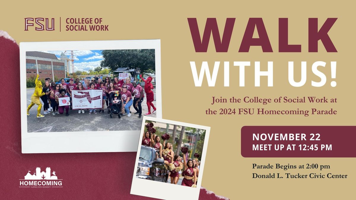 Walk in the Homecoming Parade with the College of Social Work