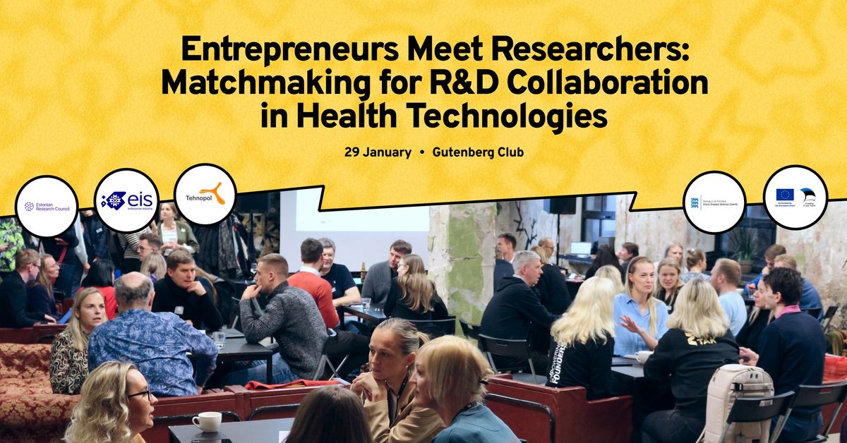 Entrepreneurs Meet Researchers: Matchmaking for R&D Collaboration in Health Technologies 2025