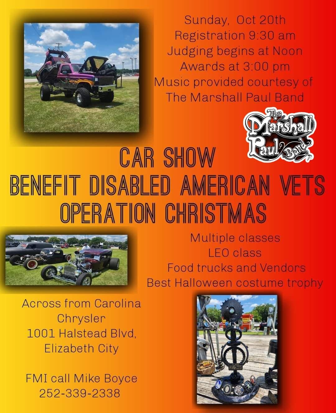 Car Show to Benefit Disabled American Veterans 