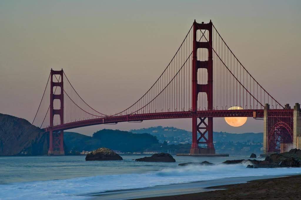 Biggest Supermoon of 2024: Lands End Hike & GG Bridge Views