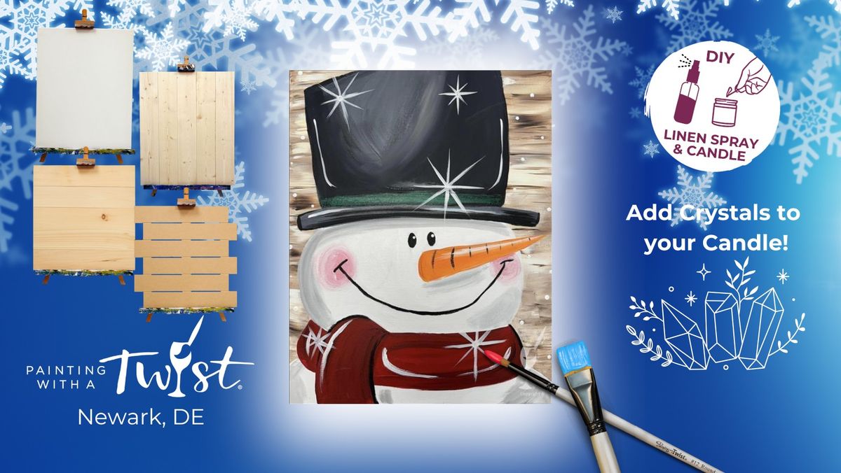 Paint & Sip: Happy Rustic Snowman