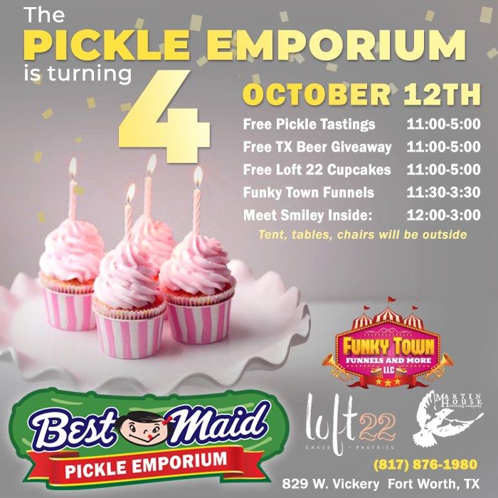 The Pickle Emporium is Turining 4!