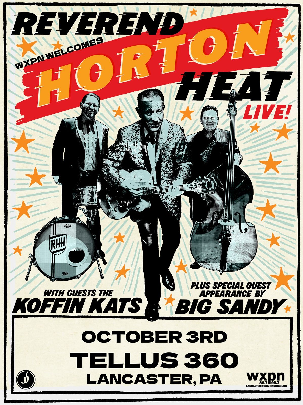 WXPN Welcomes Reverend Horton Heat w\/ guests Koffin Kats & Big Sandy