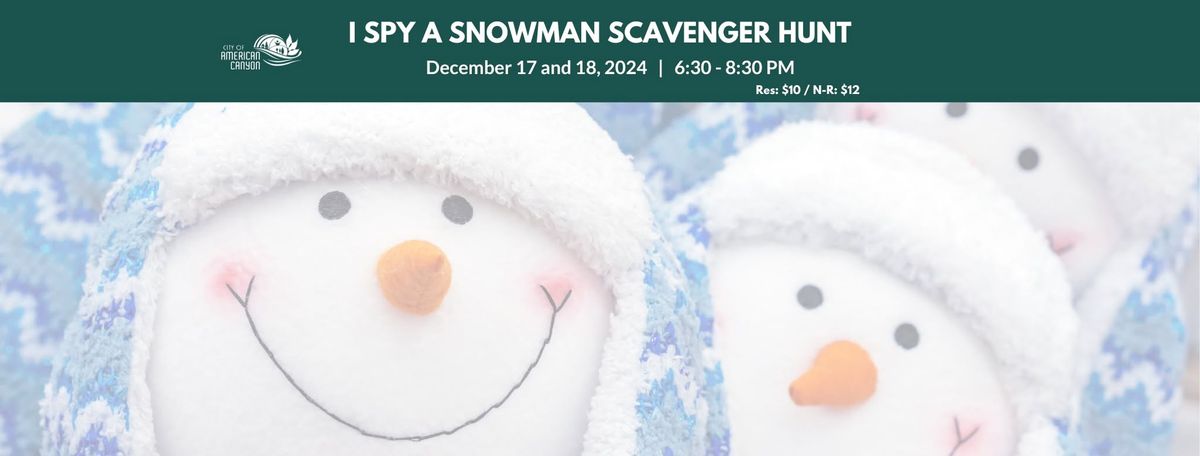 I Spy a Snowman Scavenger Hunt