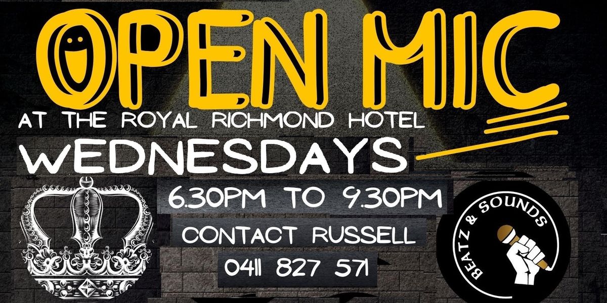 1st & 3rd Wednesdays, SongsOnStage@Royal Richmond Hotel