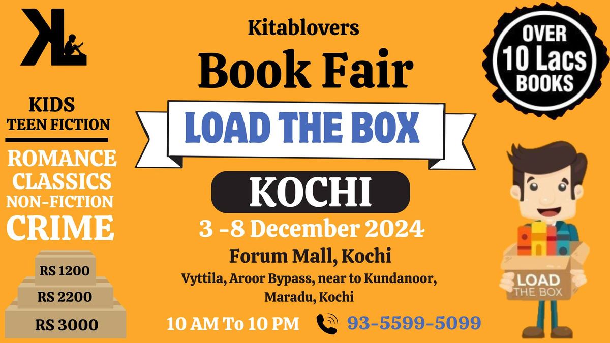 Load The Box BookFair : ( 3 Dec to 8 Dec 2024) At Forum Mall, Kochi