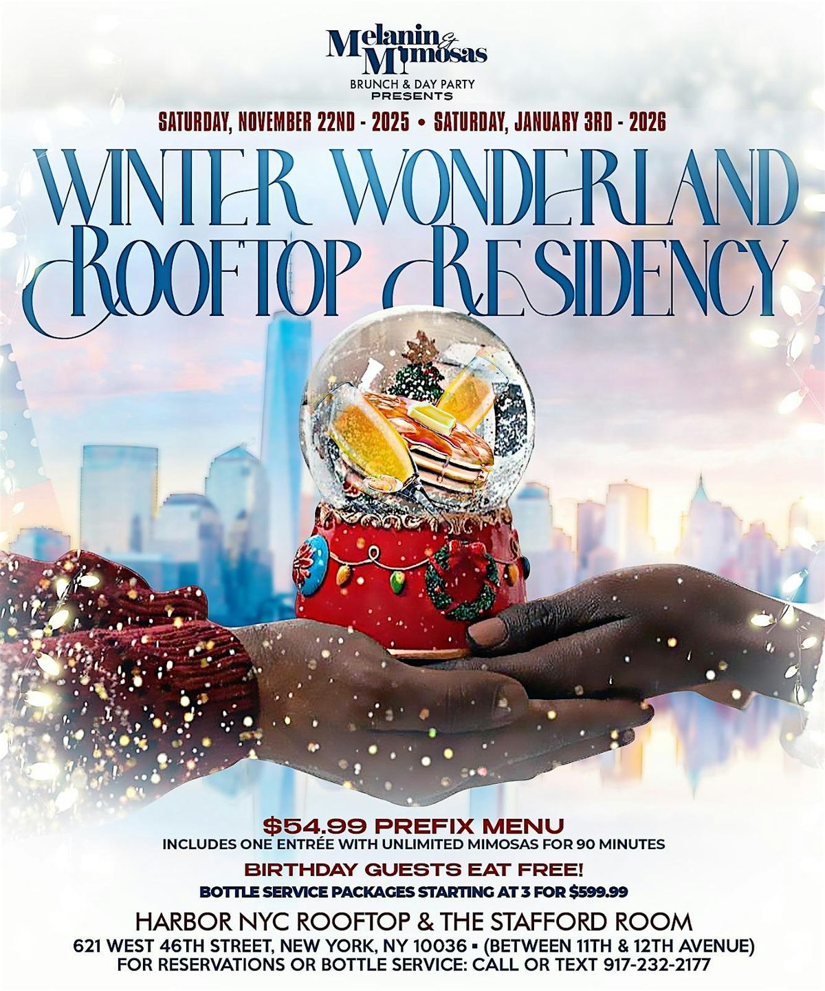 Melanin And Mimosas: Last Brunch & Day Party Of The Year At Harbor  Rooftop