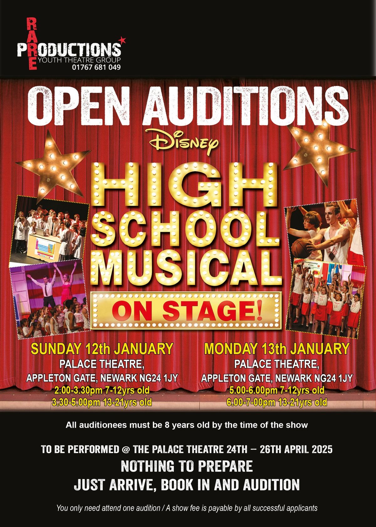 HIGH SCHOOL MUSICAL OPEN AUDITIONS 