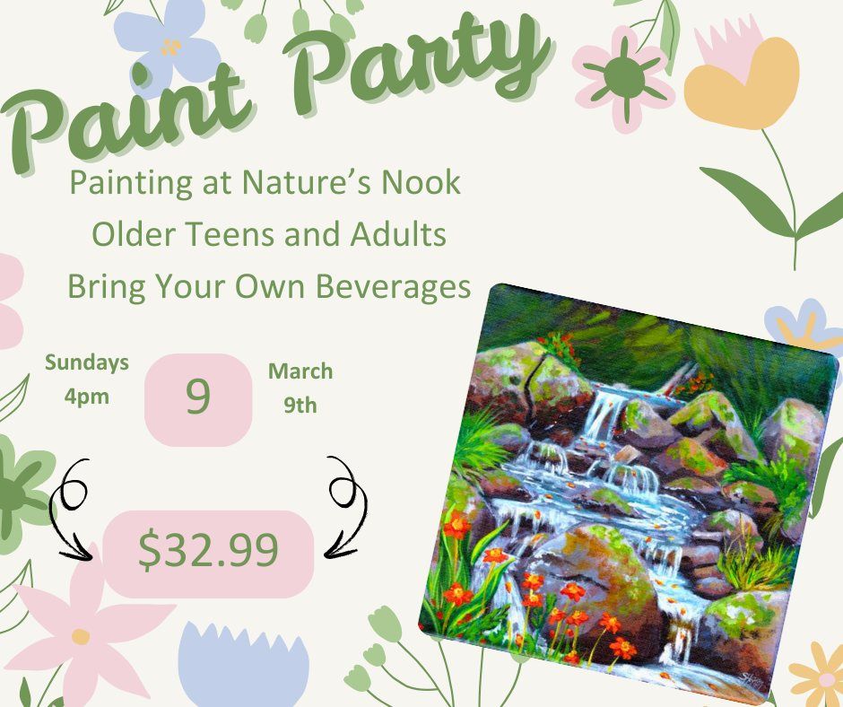 March 9th Babbling Brook at Nature's Nook