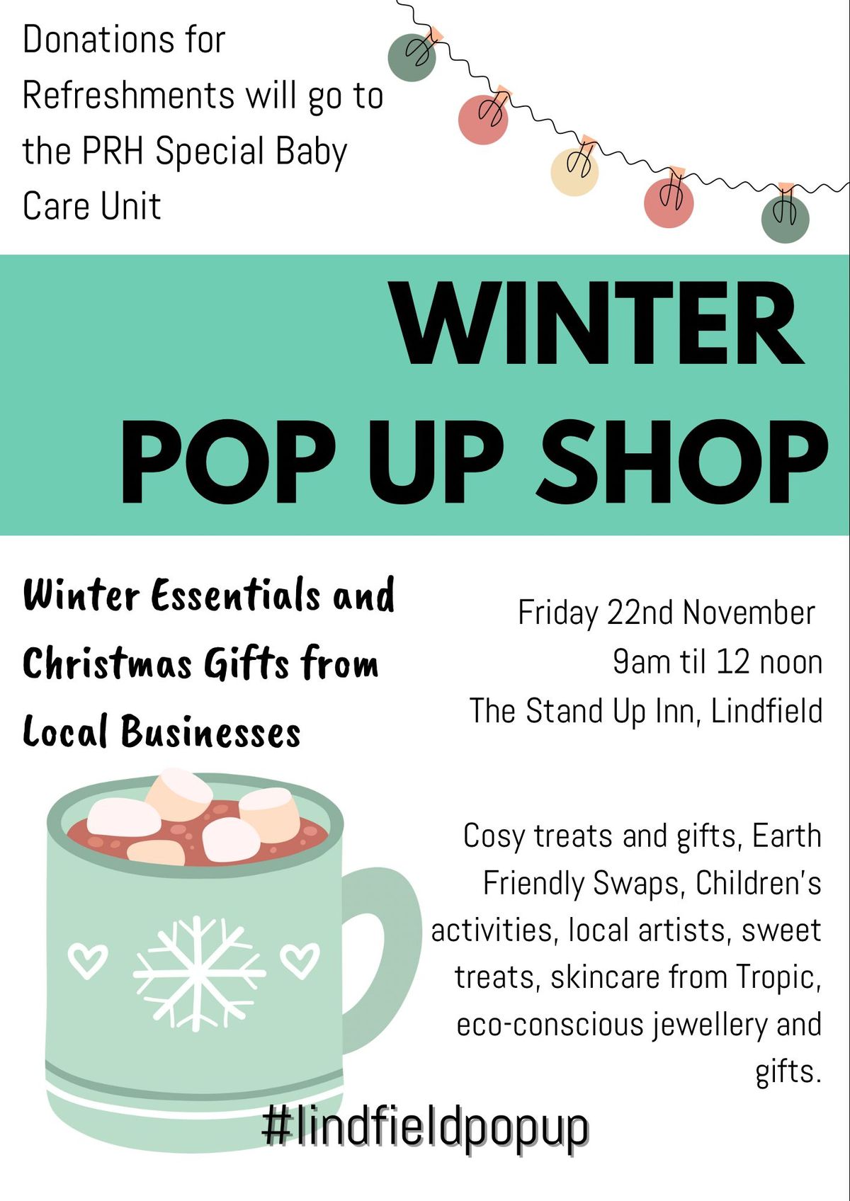 Winter Pop Up Shop