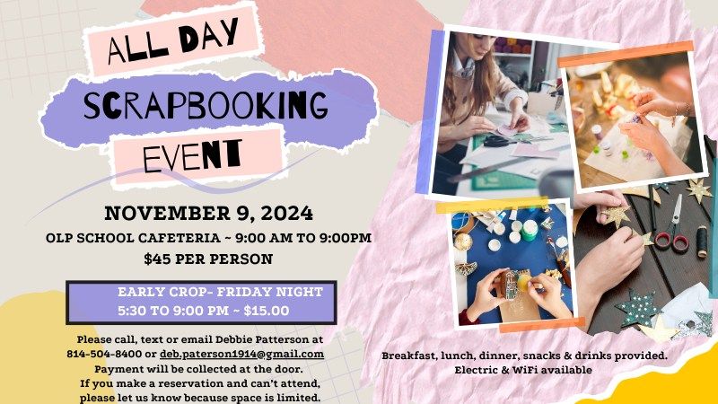 Scrapbooking Event November 9