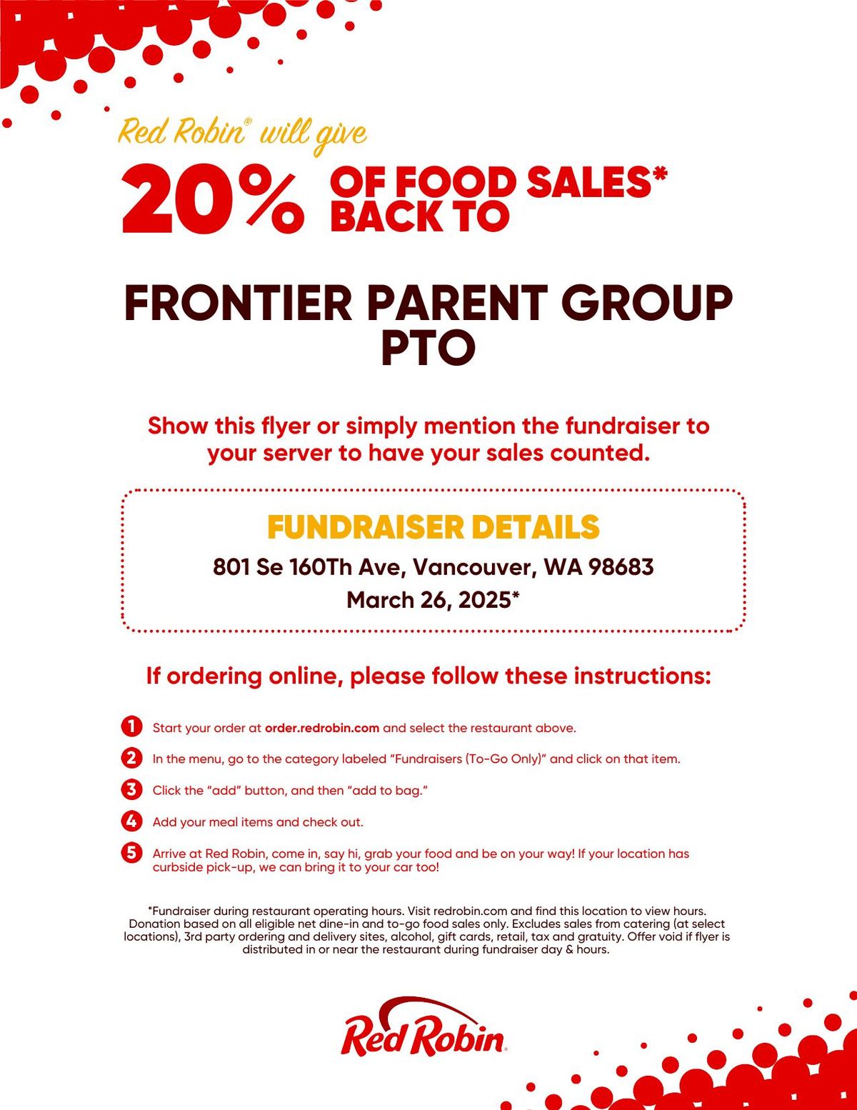 Frontier Red Robin Night