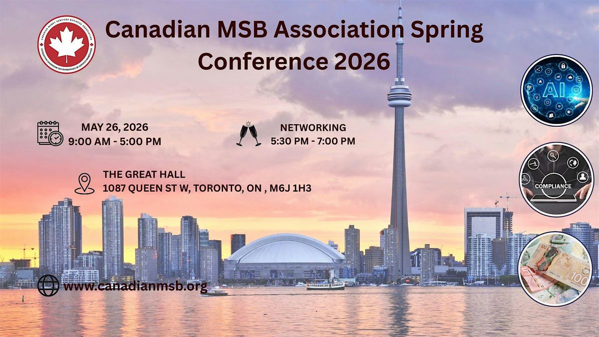 Canadian MSB Association 2026 Spring Conference