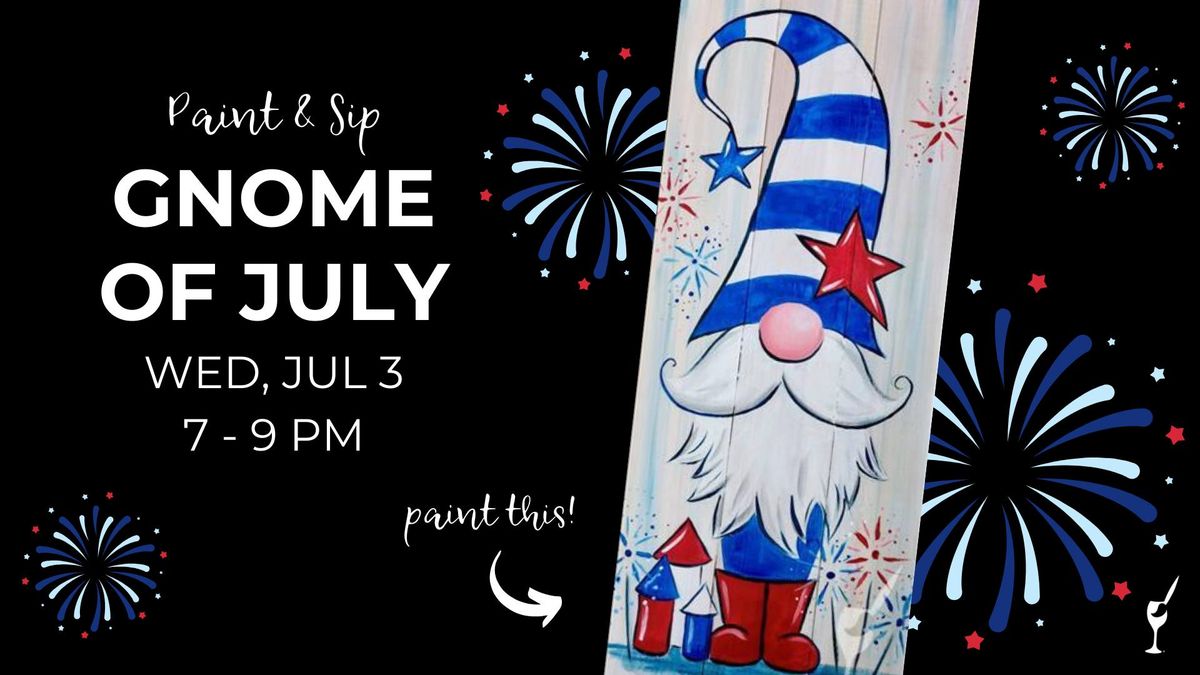 Paint & Sip - Gnome of July