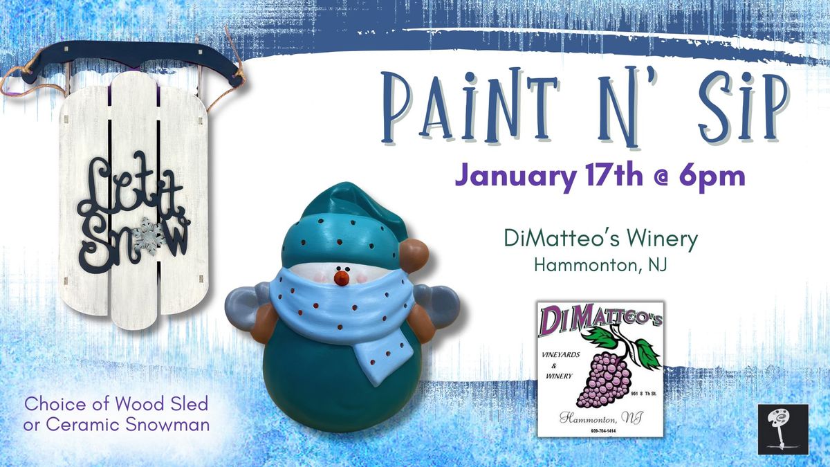 Paint N Sip at DiMatteo Winery