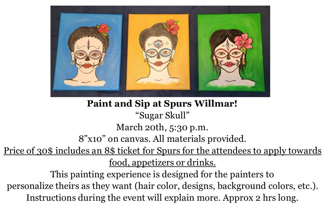 Sugar Skull painting event at Spurs Willmar