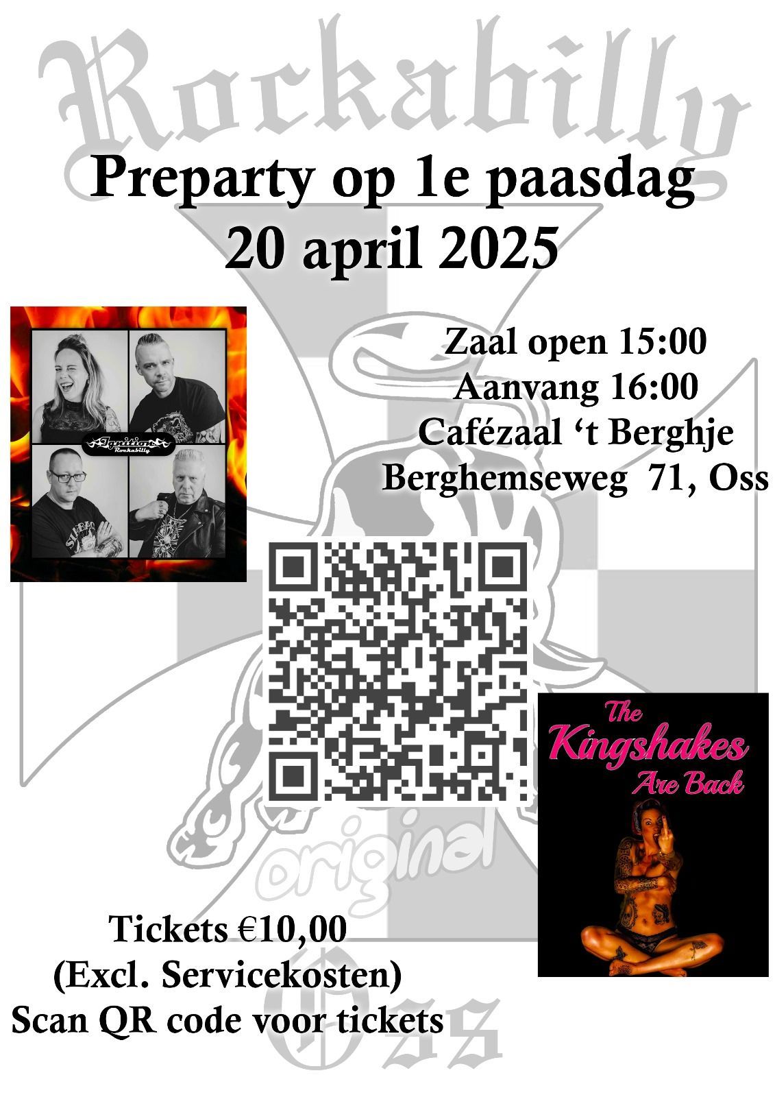 rockabilly Oss preparty 1ste paasdag 20 april 