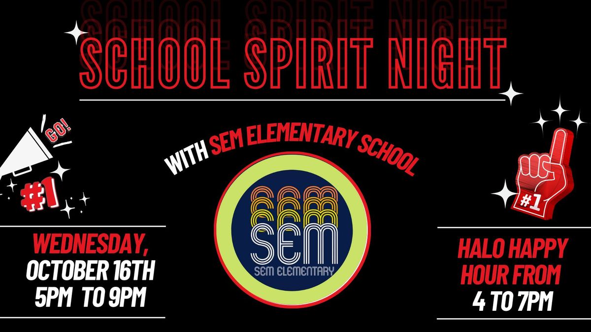 School Spirit Night - SEM Elementary PTA