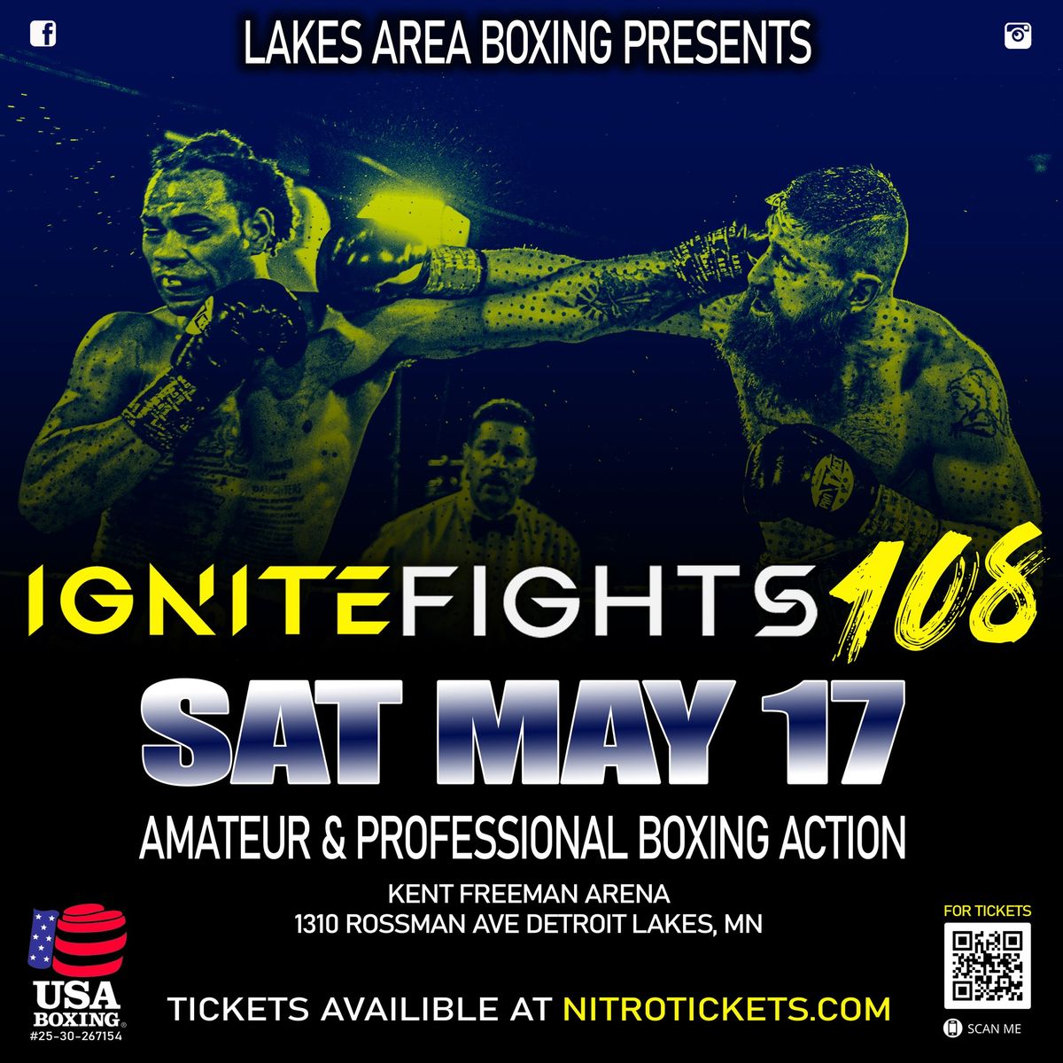 IGNITE Fights Presents Professional Boxing: No Mercy in Detroit Lakes