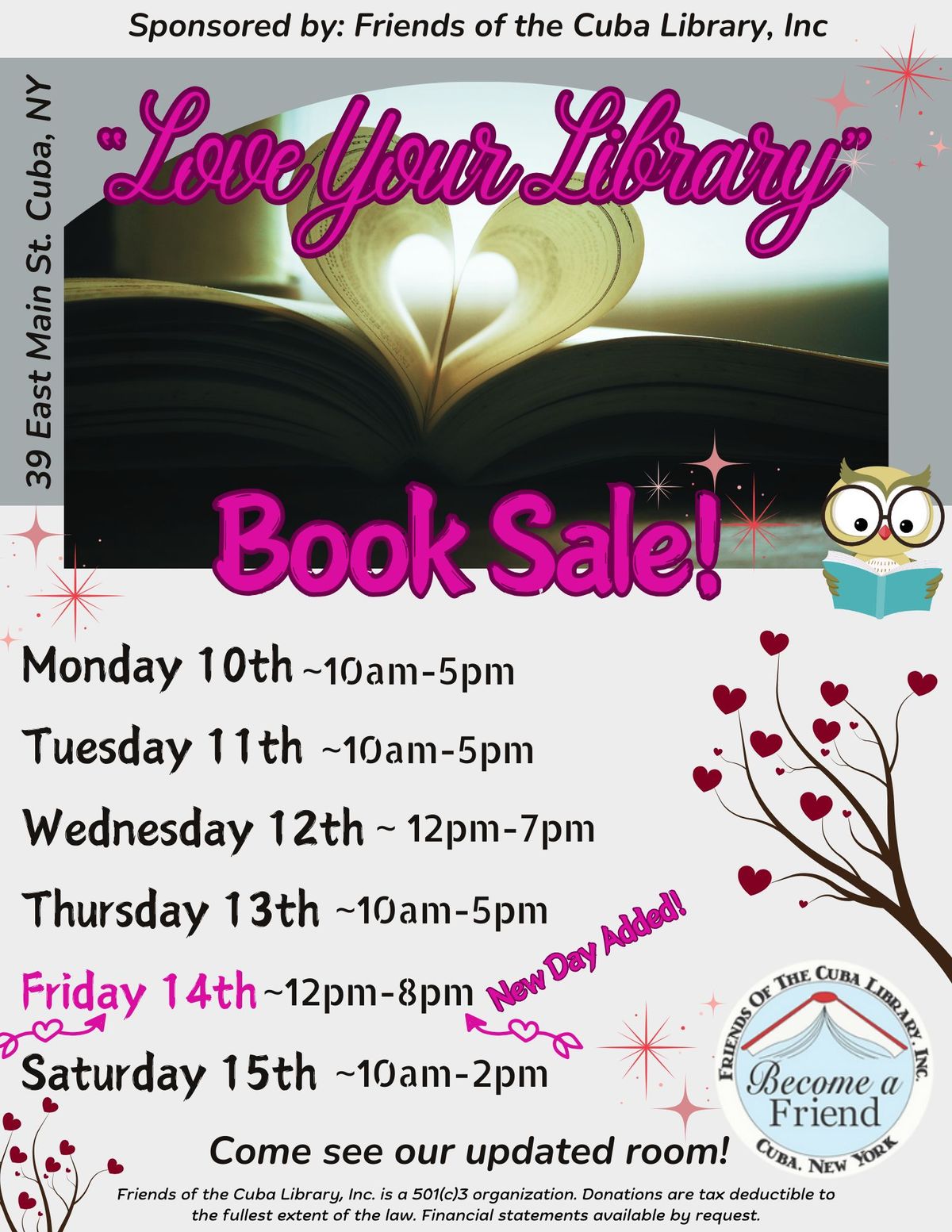 "Love Your Library" Book Sale!