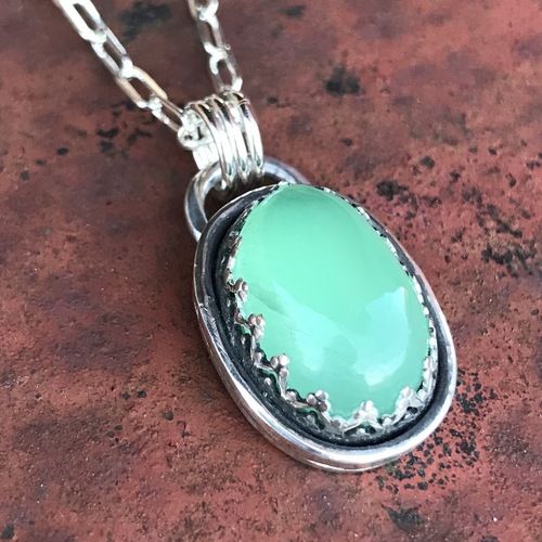 Sterling Pendant with Gemstone