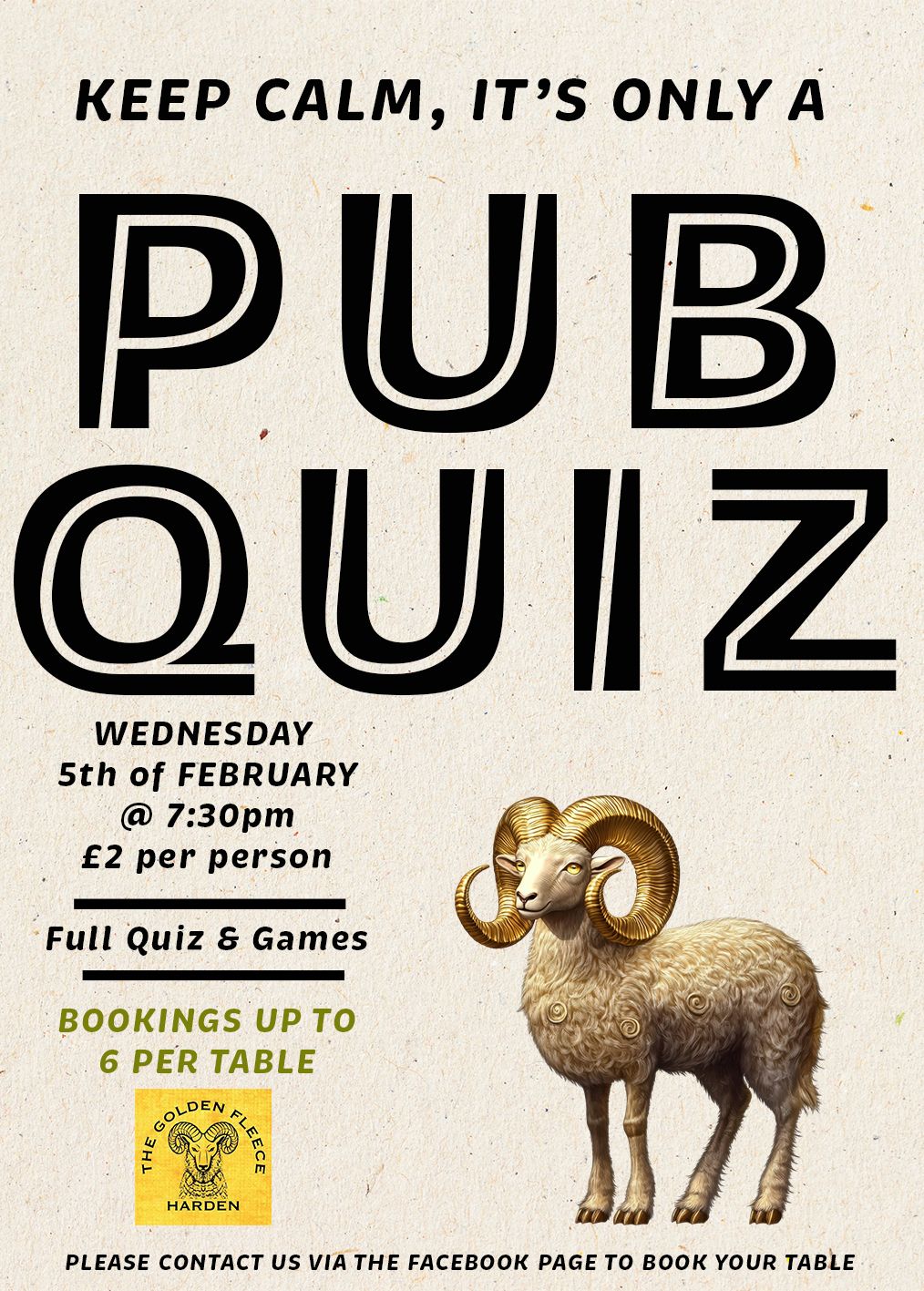 The Golden Fleece Pub Quiz