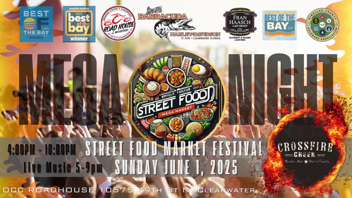 MEGA STREET MARKET FESTIVAL! OCC Roadhouse | Crossfire Creek Show (New Country Act)