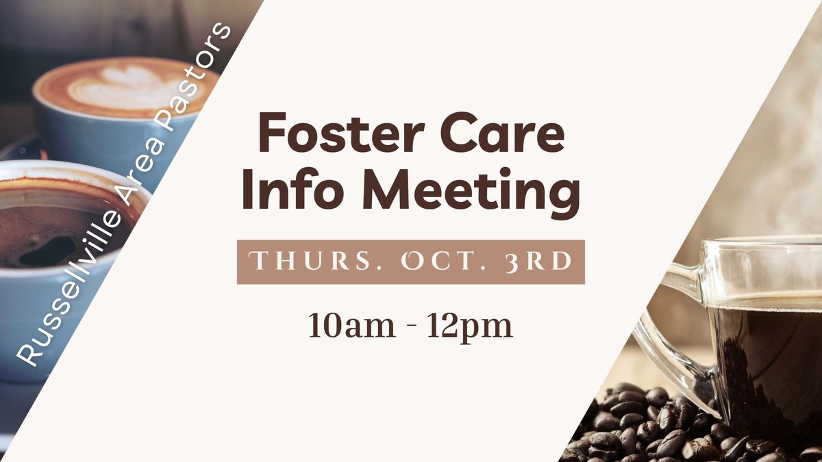 Russellville Area Pastors + Foster Care Info Meeting