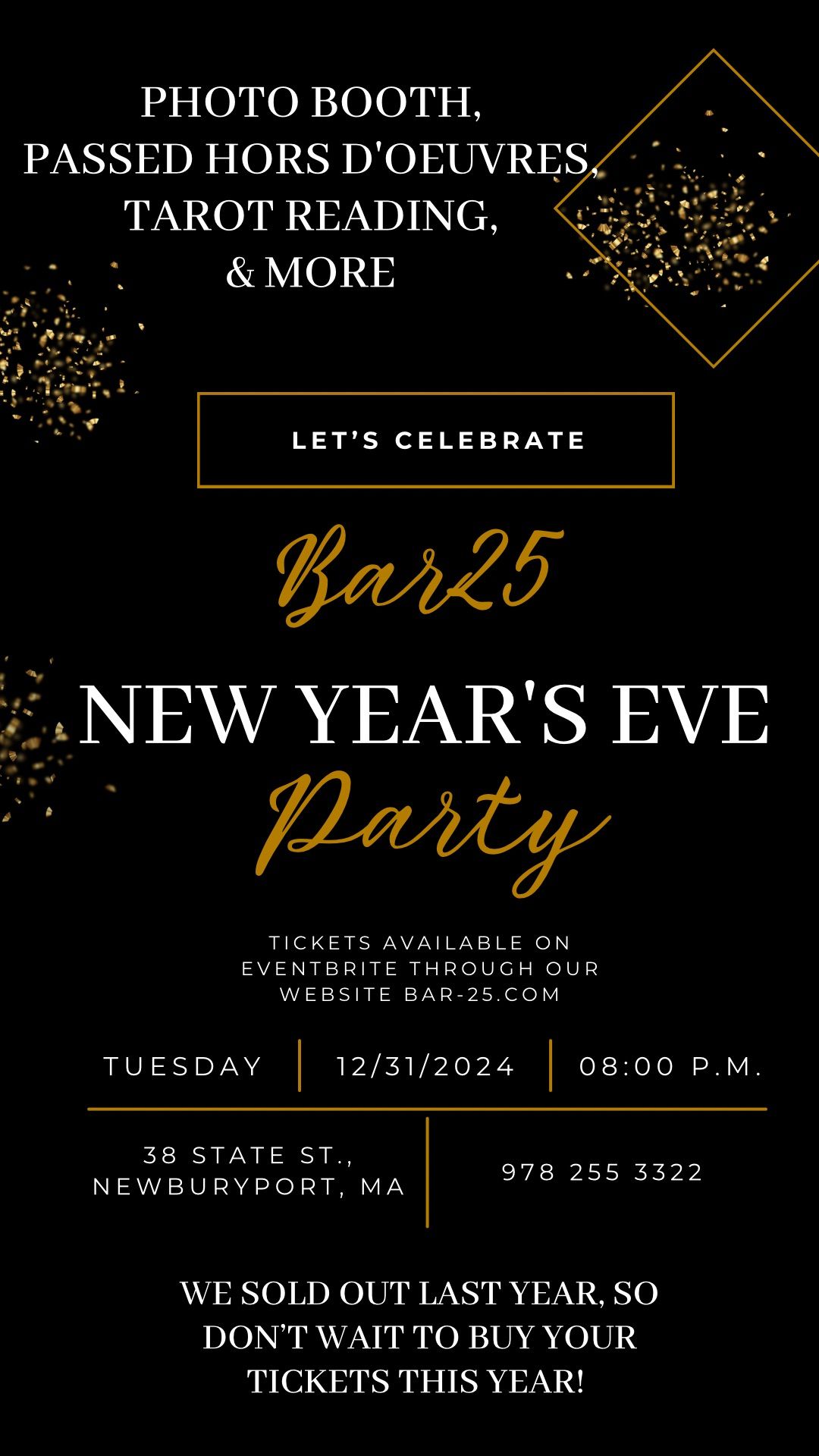 Bar25 Masquerade New Years Eve