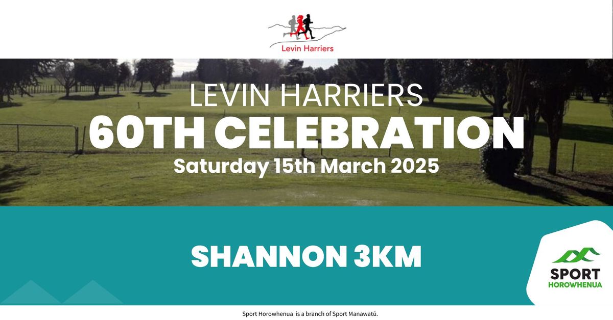 Shannon 3km (Levin Harriers 60th celebration)