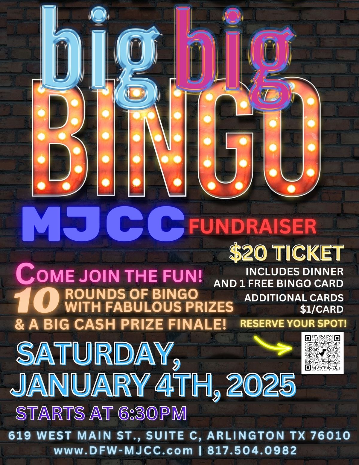 Big Big Bingo Fundraiser